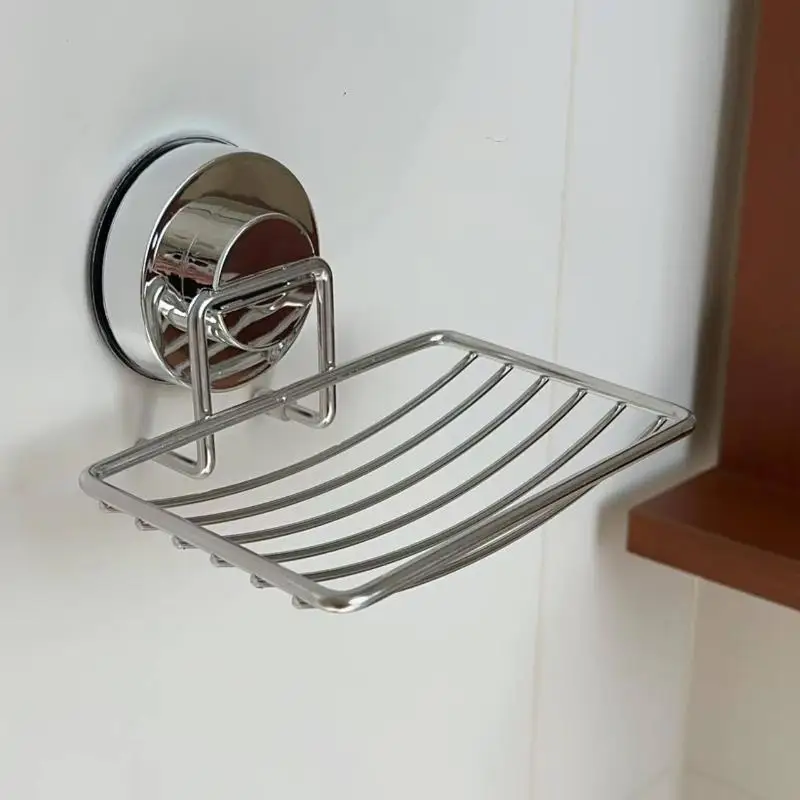 No Drill Suction Cup Soap Holder, Stainless Steel Drainage Wall Mount Soap Dish Bathroom Storage Rack
No Drill Suction Cup Soap Holder, Stainless Steel Drainage Wall Mount Soap Dish Bathroom Storage Rack
