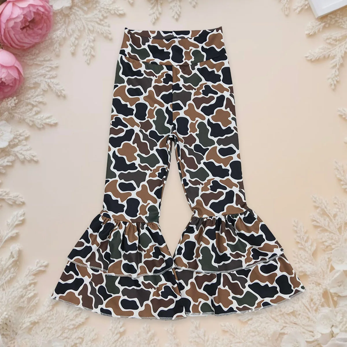 Toddler Baby Girl Southern Dark Brown Camo Bell Bottom Flared Pants Children Yoga Active Fashion Soft Kids Clothing Wholesale
Toddler Baby Girl Southern Dark Brown Camo Bell Bottom Flared Pants Children Yoga Active Fashion Soft Kids Clothing Wholesale