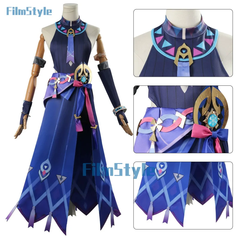 Genshin Impact Citlali Cosplay Costume Dress Headwear Game Uniform Masters of The Night-Wind Natlan Halloween Party Women
Genshin Impact Citlali Cosplay Costume Dress Headwear Game Uniform Masters of The Night-Wind Natlan Halloween Party Women