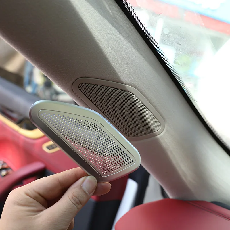 For Maserati Levante 2016-2023 Aluminum Alloy Car Front Door A Pillar Audio Speaker Net Cover Trim Decoration Horn Accessories
For Maserati Levante 2016-2023 Aluminum Alloy Car Front Door A Pillar Audio Speaker Net Cover Trim Decoration Horn Accessories