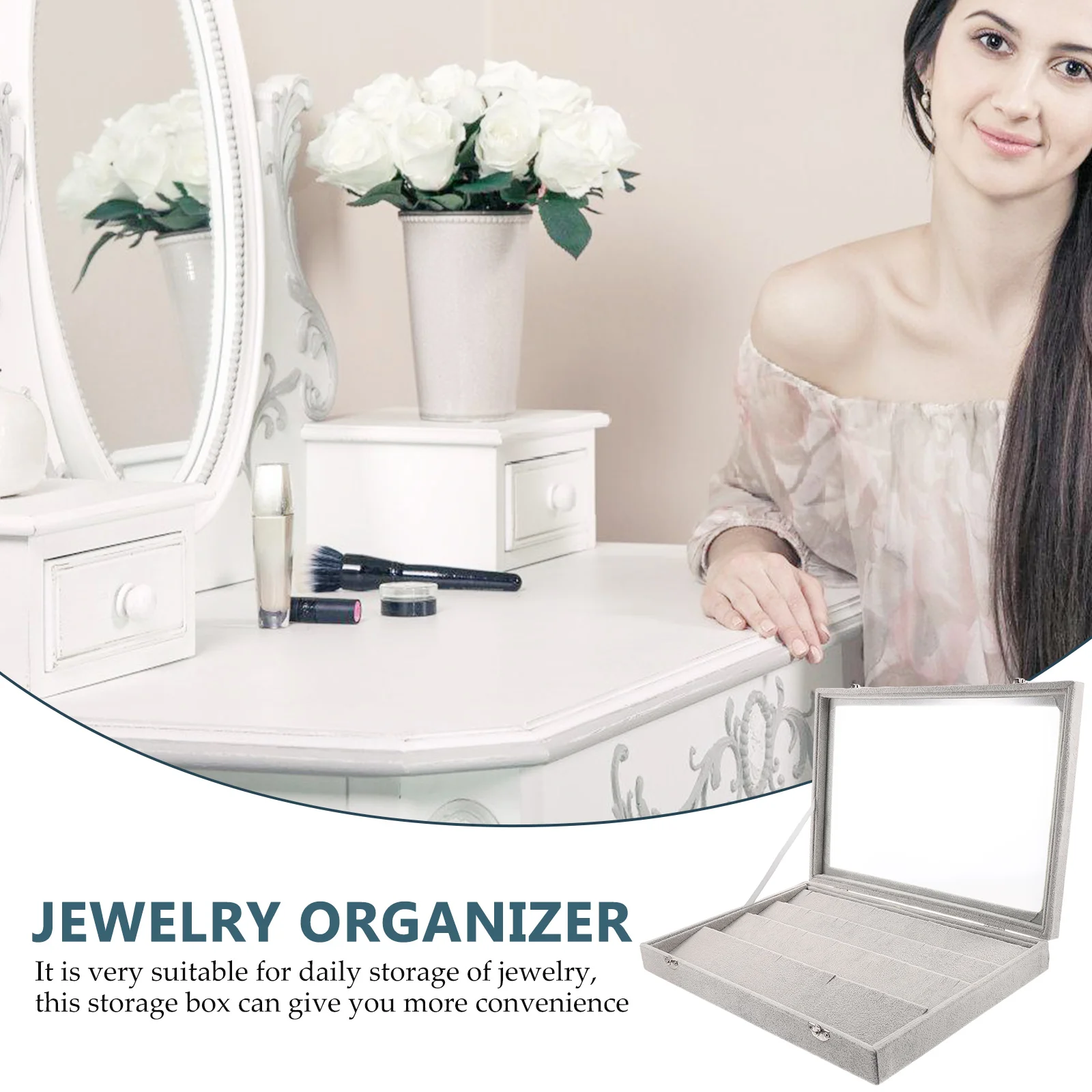 Clear Lid Jewelry Display Box Earrings Storage Organizer Case Stackable Lightweight Vintage Earring Holder Box For Women Travel
Clear Lid Jewelry Display Box Earrings Storage Organizer Case Stackable Lightweight Vintage Earring Holder Box For Women Travel