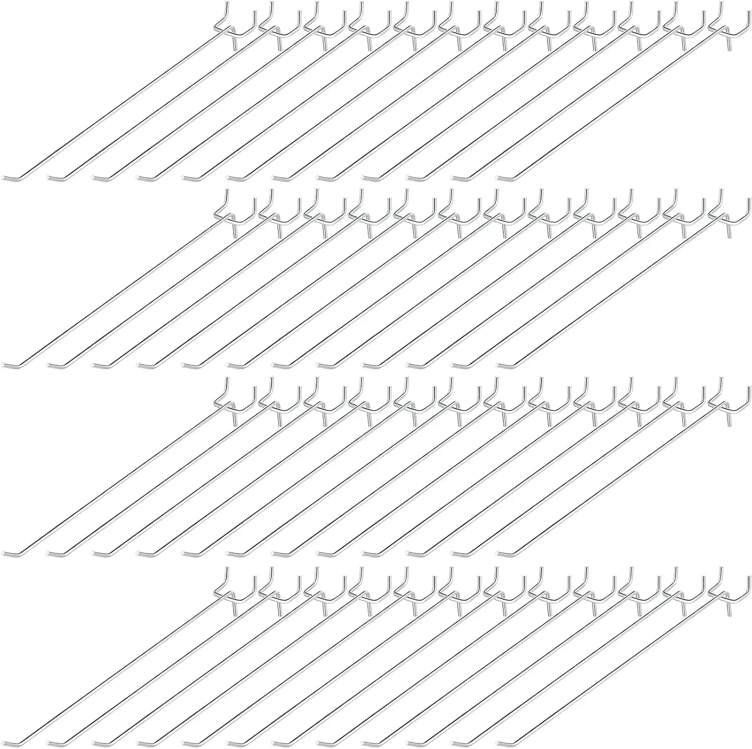 100 Pack Stainless Steel Pegboard Hooks for 1/8 and 1/4 Pegboards, 10 Inch, Garage Storage and Organization
100 Pack Stainless Steel Pegboard Hooks for 1/8 and 1/4 Pegboards, 10 Inch, Garage Storage and Organization