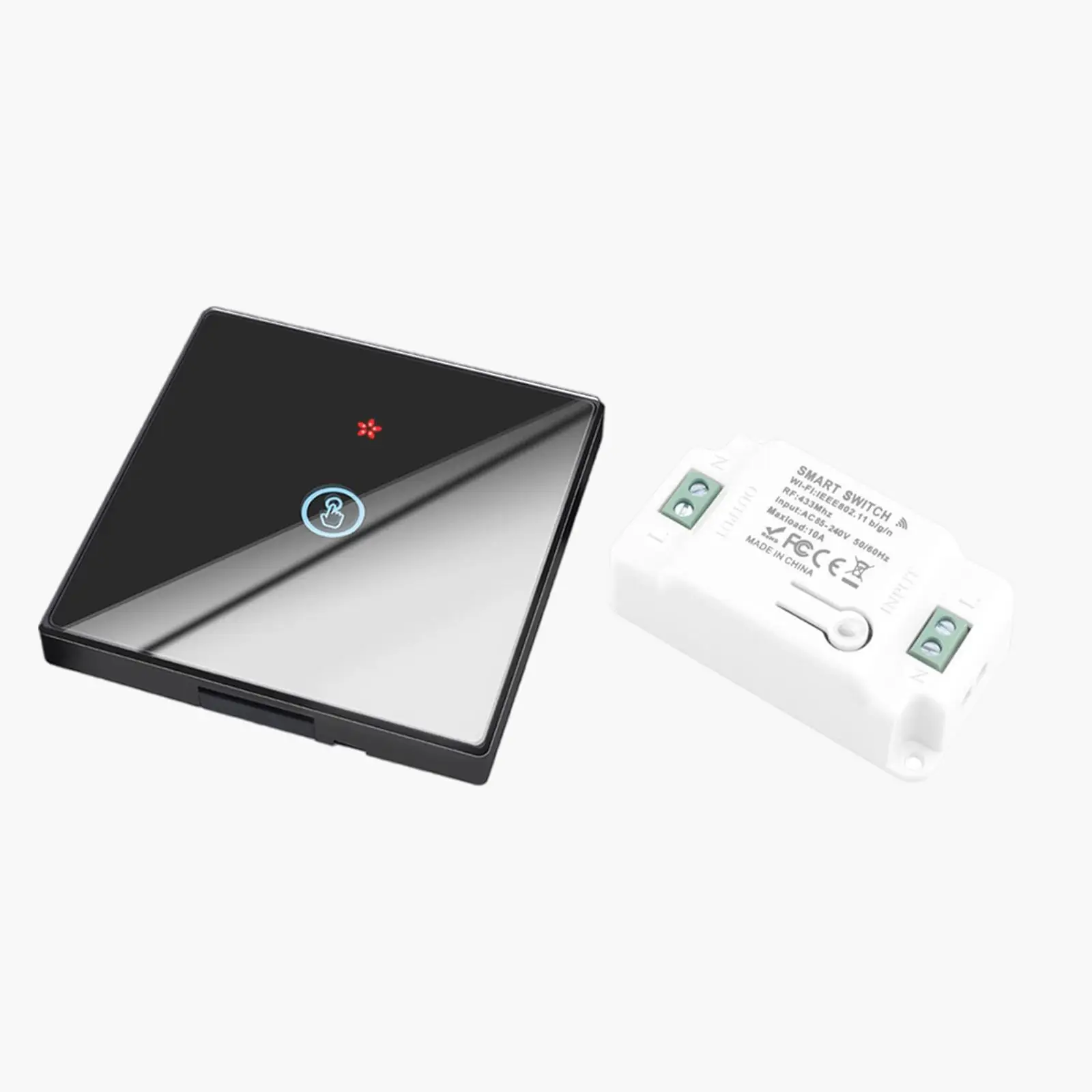433 Touch Switch Connection Tempered Switch Remote for Home Storehouse Bedroom Corridor Hall
433 Touch Switch Connection Tempered Switch Remote for Home Storehouse Bedroom Corridor Hall