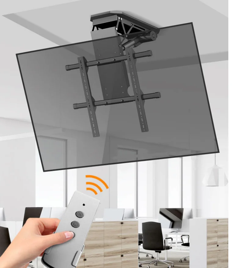 Настенное крепление для телевизора 50-90 дюймов, 80 кг, моторизованный потолочный подъемник для телевизора/0-85 ° Скрытое моторизованное откидное потолочное крепление для телевизора на крыше
Настенное крепление для телевизора 50-90 дюймов, 80 кг, моторизованный потолочный подъемник для телевизора/0-85 ° Скрытое моторизованное откидное потолочное крепление для телевизора на крыше
