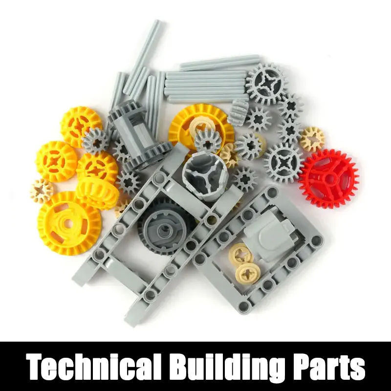 45 Pcs Building Blocks Technical Parts MOC Differential Gear Set Frame Shaft Hole Arm Connector Bricks Educational STEM Toys
45 Pcs Building Blocks Technical Parts MOC Differential Gear Set Frame Shaft Hole Arm Connector Bricks Educational STEM Toys