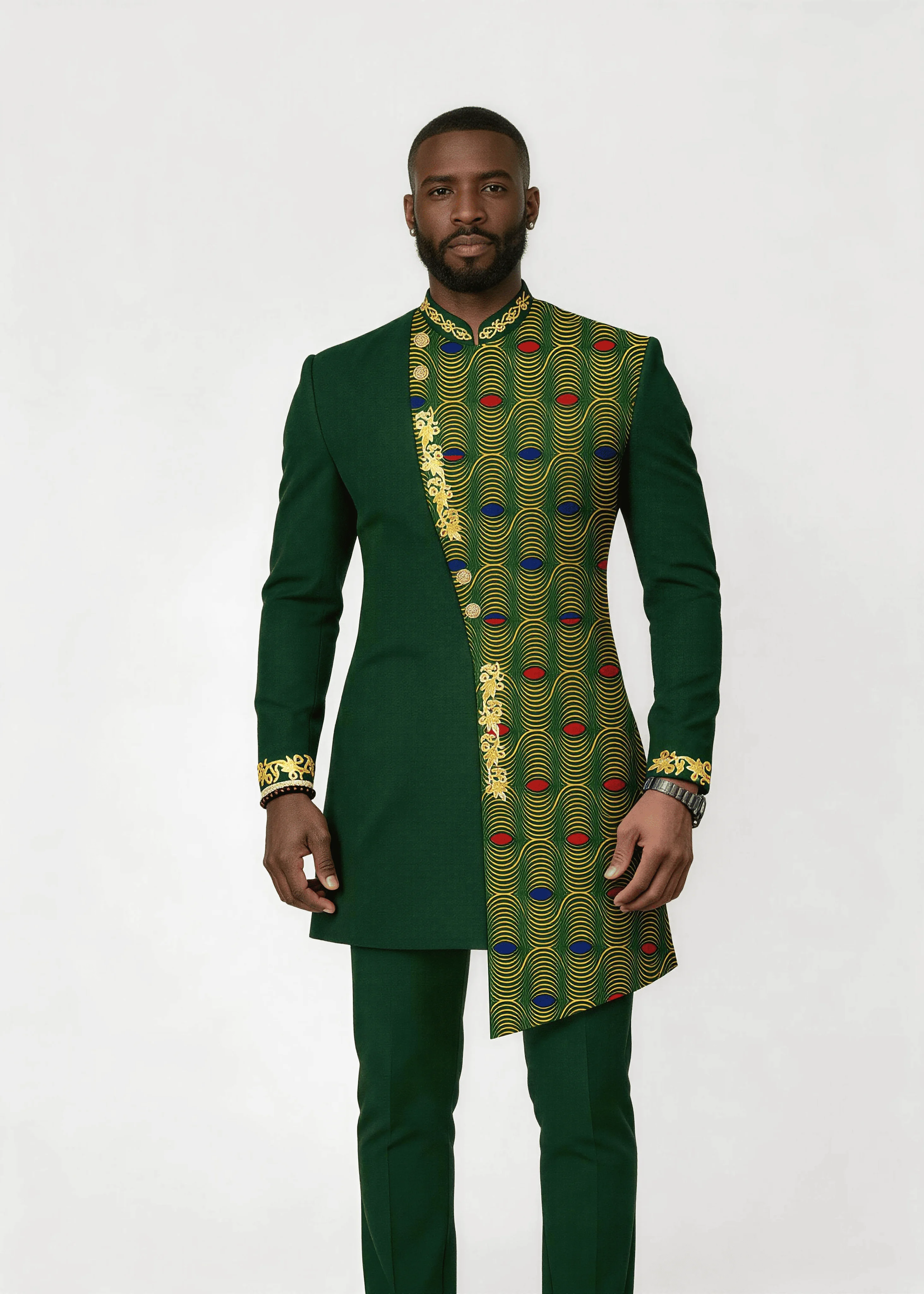 Men’s Scroll Floral Patchwork Formal Wear Set Stand Collar 2Pcs Wedding Groom Tunic Jacket & Pants Prom Homecoming Outfit
Men’s Scroll Floral Patchwork Formal Wear Set Stand Collar 2Pcs Wedding Groom Tunic Jacket & Pants Prom Homecoming Outfit