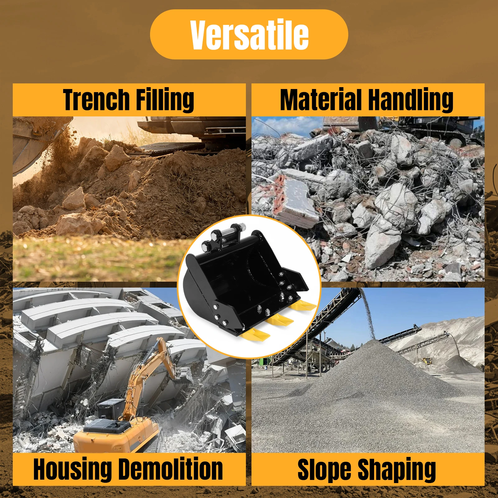 Навесной ковш для копания 15,75 дюйма/400 мм с отверстиями 0,98 дюйма и металлическими зубьями, совместимый с экскаваторами 0,8-1,8 т
Навесной ковш для копания 15,75 дюйма/400 мм с отверстиями 0,98 дюйма и металлическими зубьями, совместимый с экскаваторами 0,8-1,8 т