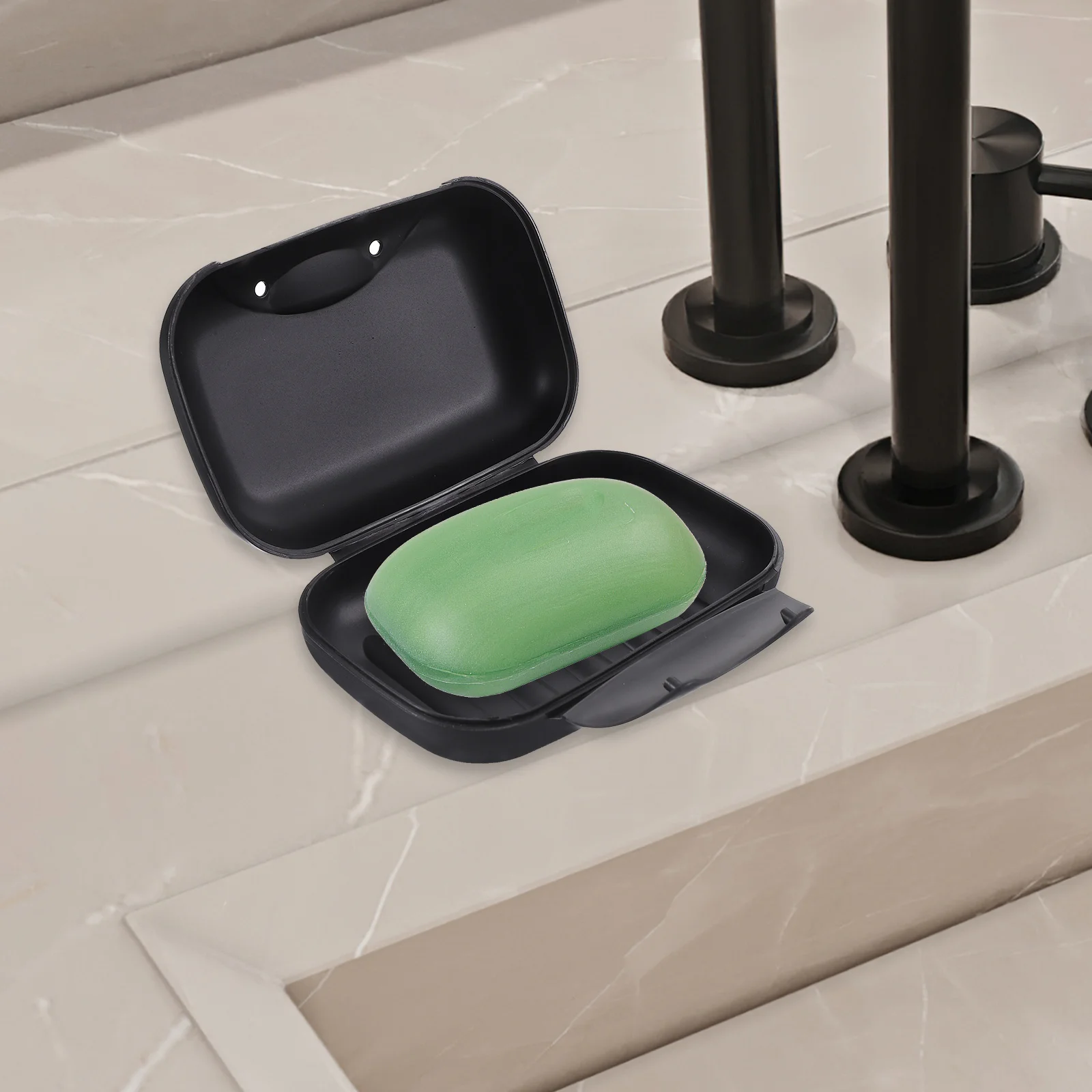 2Pcs Waterproof Soap Box Portable Travel Holder Black Sealing Dish Basket Container AntiSlip Design For Gym Use 
2Pcs Waterproof Soap Box Portable Travel Holder Black Sealing Dish Basket Container AntiSlip Design For Gym Use