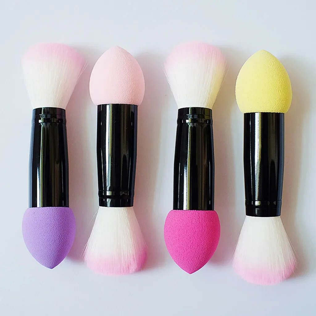 Double Head Blush Brush Nylon Makeup Brush High Quality Fiber Foundation Brush Metal Makeup Tool with Sponge Head
Double Head Blush Brush Nylon Makeup Brush High Quality Fiber Foundation Brush Metal Makeup Tool with Sponge Head