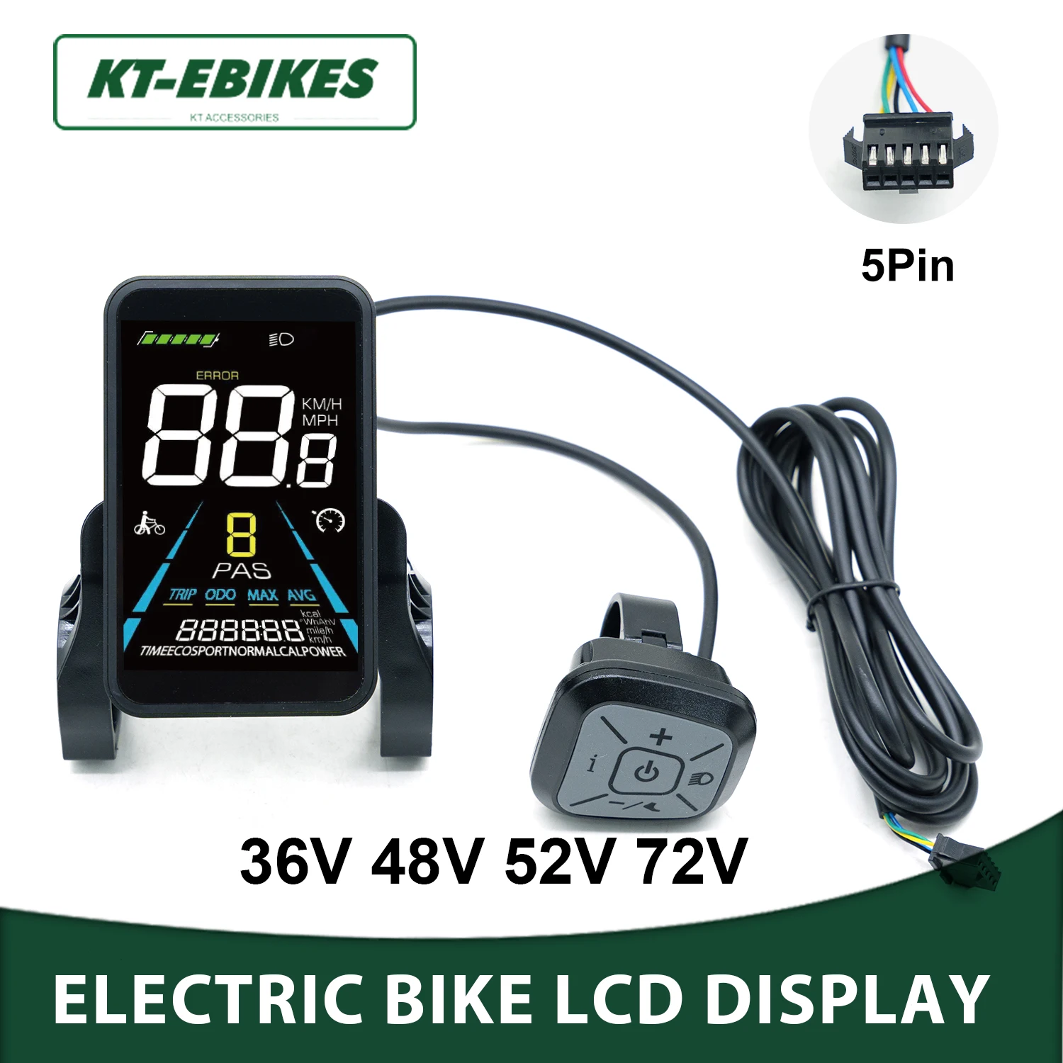 Electric Bike Colorful Display Screen Meter No. 2 Protocols YL81F 36V 48V 52V 72V Speed Controller Panel
Electric Bike Colorful Display Screen Meter No. 2 Protocols YL81F 36V 48V 52V 72V Speed Controller Panel