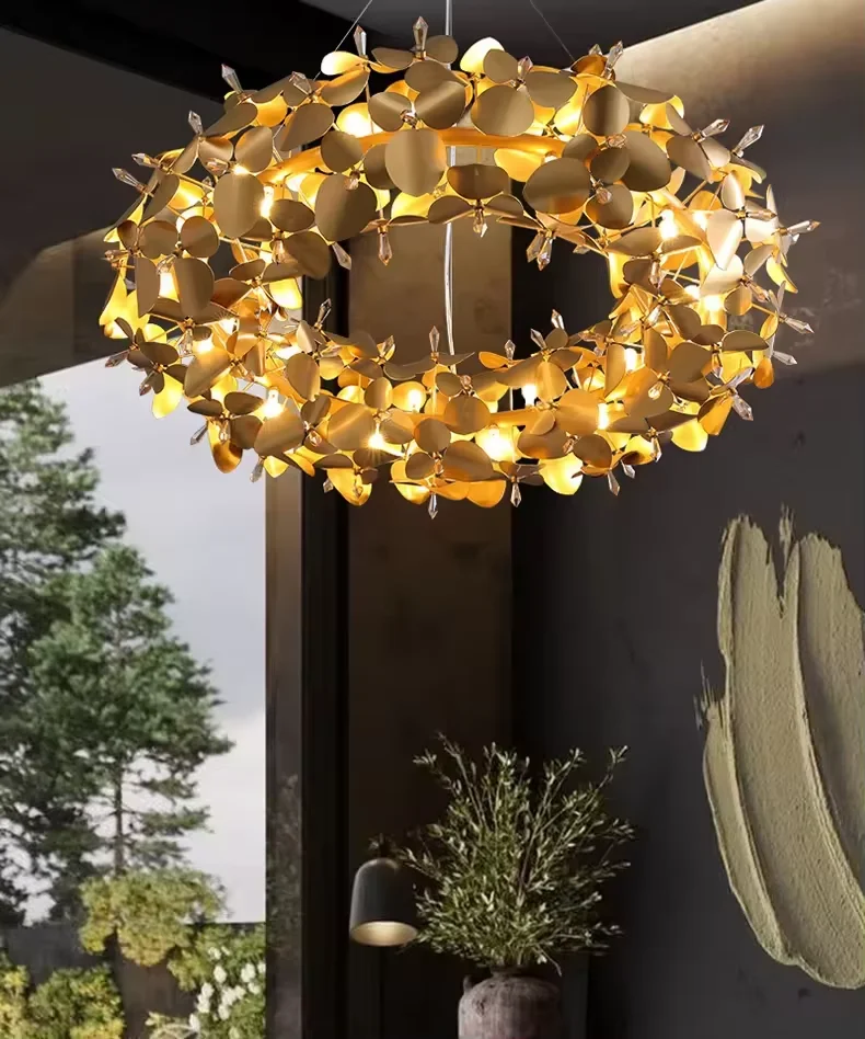Modern Stainless Steel Hanging Lamps Lighting Led Decorative Pendant Light Villa Hotel Ceiling Chandeliers
Modern Stainless Steel Hanging Lamps Lighting Led Decorative Pendant Light Villa Hotel Ceiling Chandeliers