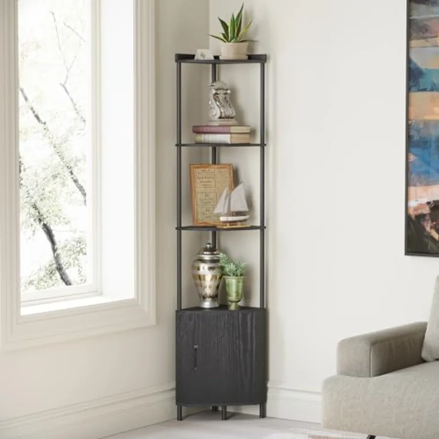 5 Tier Corner Cabinet, 65.4" Tall Corner Shelf with Storage, Display Shelf Corner Shelves for Living Room Decor, Wall Corner Bo
5 Tier Corner Cabinet, 65.4" Tall Corner Shelf with Storage, Display Shelf Corner Shelves for Living Room Decor, Wall Corner Bo