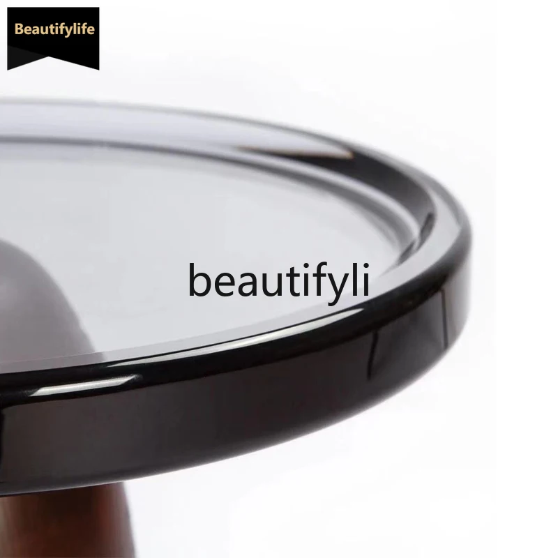 B73 Italian Minimalist Oak Side Table Glass Corner Table Living Room Sofa Small Coffee Table Balcony Vintage Style Home Use
B73 Italian Minimalist Oak Side Table Glass Corner Table Living Room Sofa Small Coffee Table Balcony Vintage Style Home Use