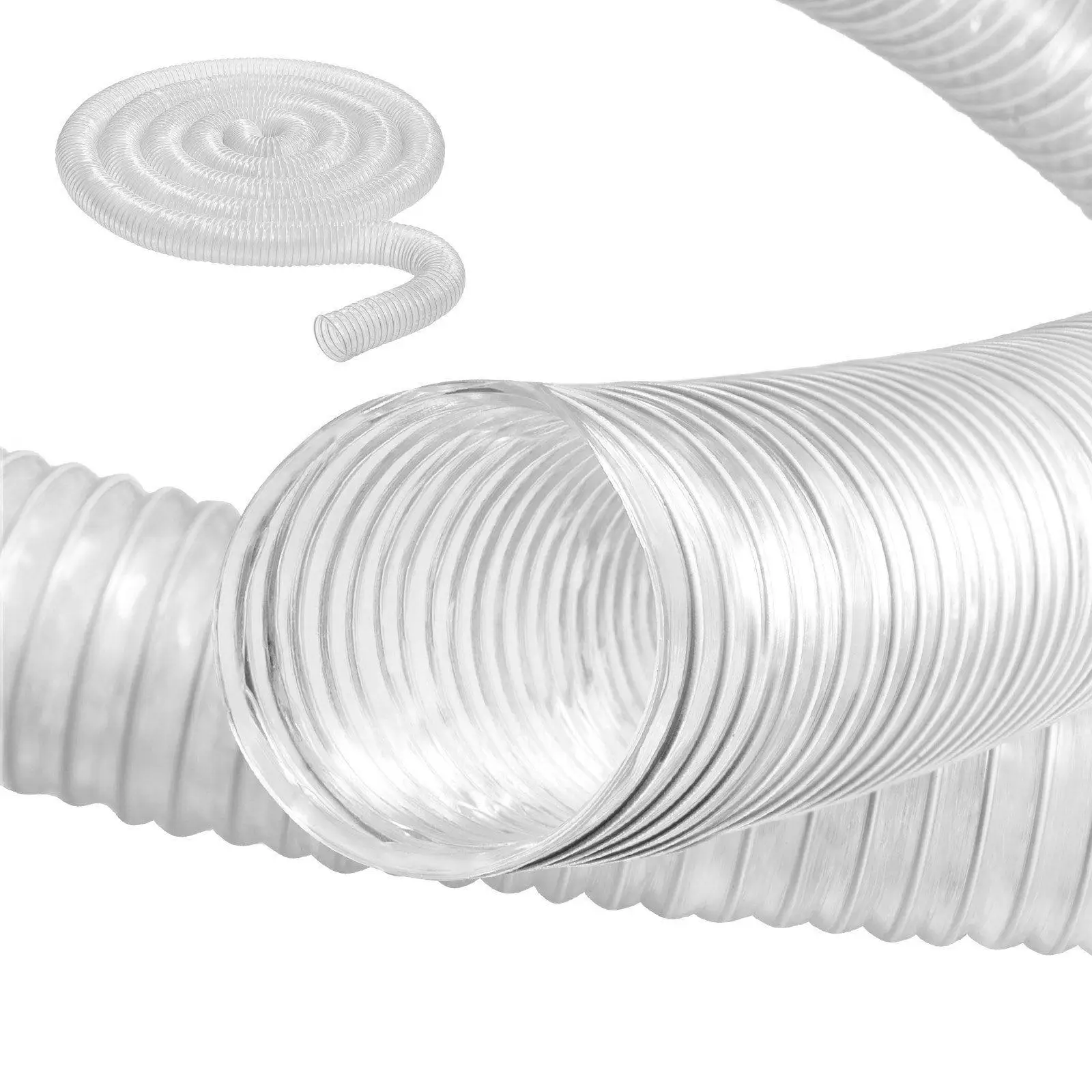 2.5x20ft Premium Clear Flexible PVC Dust Hose with Anti-Deformation Steel Coiling and Easy Blockage Monitoring
2.5x20ft Premium Clear Flexible PVC Dust Hose with Anti-Deformation Steel Coiling and Easy Blockage Monitoring