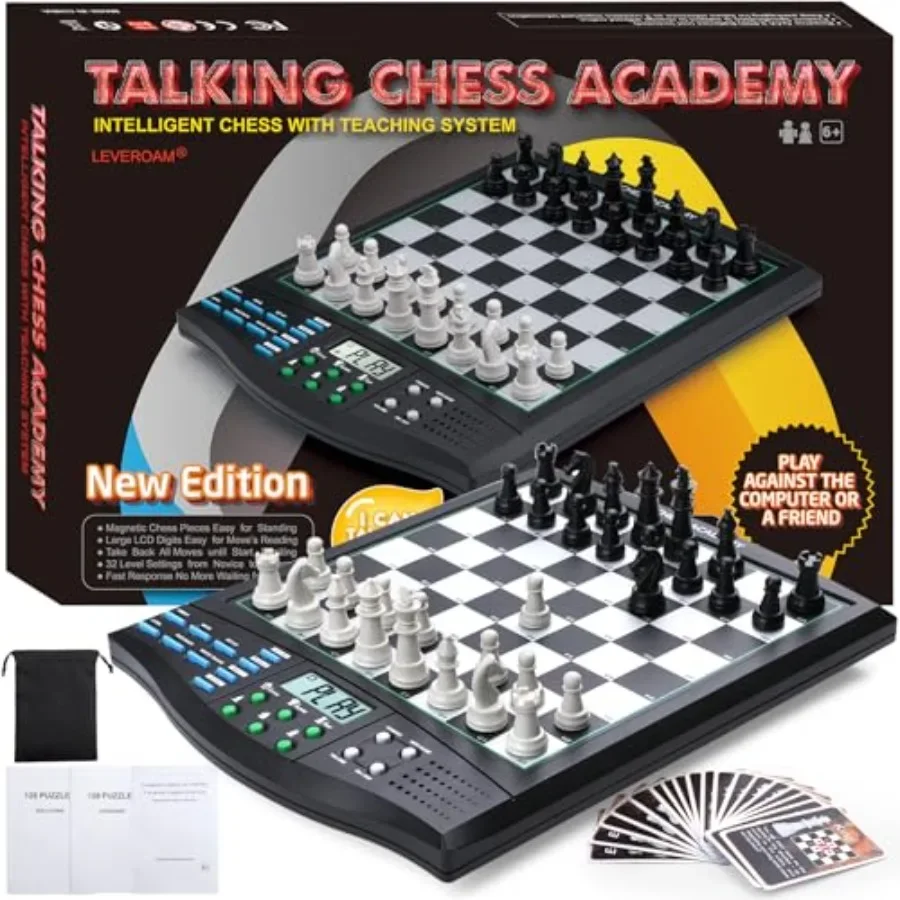 Talking Chess Academy with Voice Teaching System, Electronic Chess Set with Strong Magnetic Pieces, Electronic Chess Board with
Talking Chess Academy with Voice Teaching System, Electronic Chess Set with Strong Magnetic Pieces, Electronic Chess Board with
