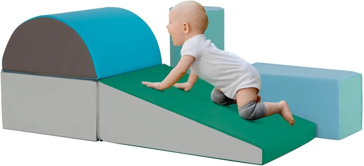 Climbing Toys for Toddlers 5 Piece Corner Foam Climbing Blocks Set with Soft Foam and Strong Structure for Babies 1-3 Crawling a
Climbing Toys for Toddlers 5 Piece Corner Foam Climbing Blocks Set with Soft Foam and Strong Structure for Babies 1-3 Crawling a