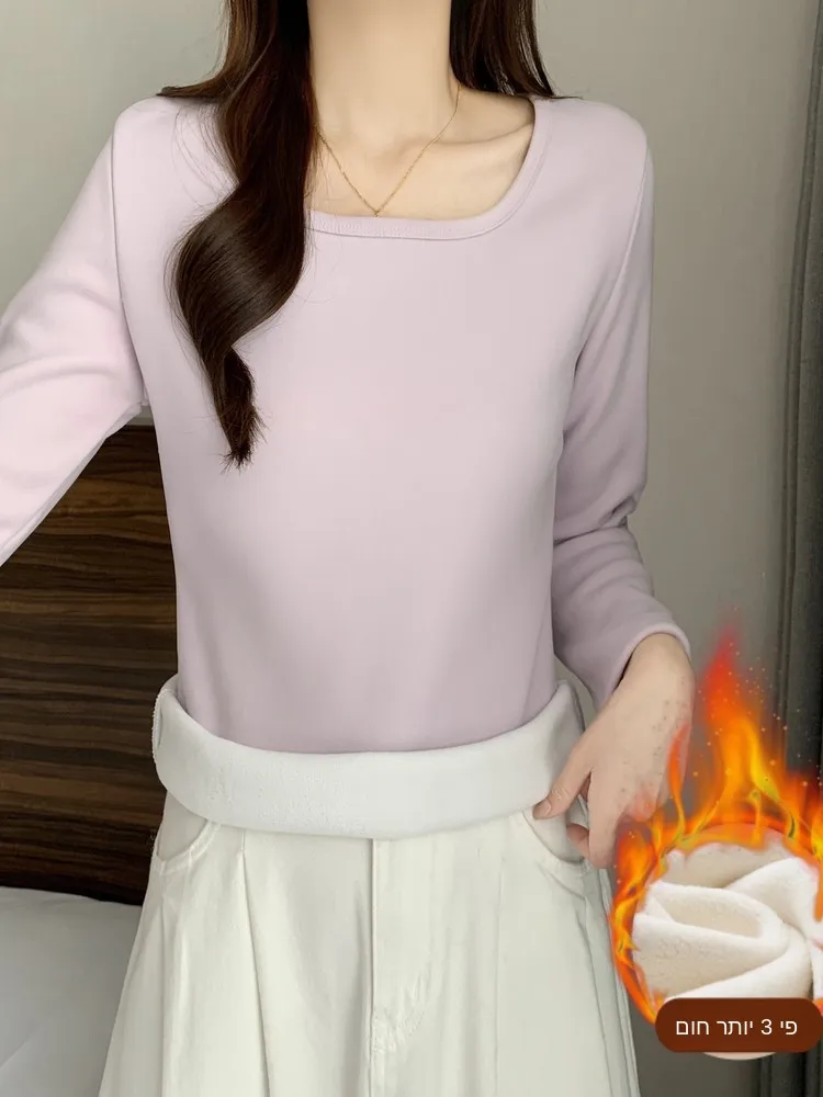 Thickened Fleece Warm Underwear Long Sleeve Women's Thermal Top plus Size Comfortable Breathable Moisture Wicking T-Shirt
Thickened Fleece Warm Underwear Long Sleeve Women's Thermal Top plus Size Comfortable Breathable Moisture Wicking T-Shirt