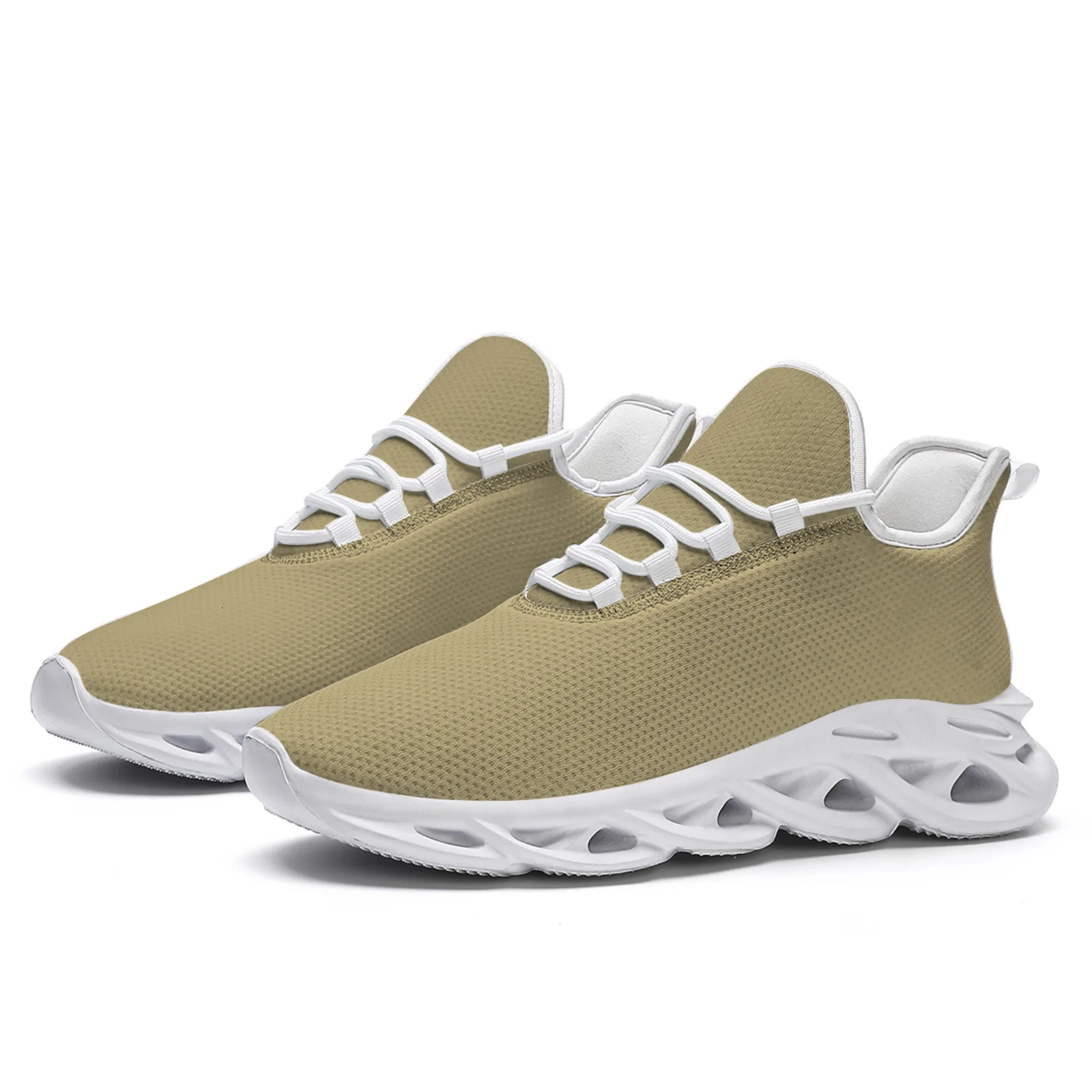 Custom Shoes Yellow solid color casual sports shoes men's and women's mesh lace-up running shoes
Custom Shoes Yellow solid color casual sports shoes men's and women's mesh lace-up running shoes
