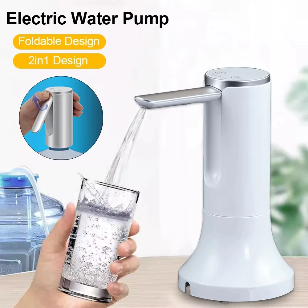 Electric Water Gallon Bottle Pump LED Display Rechargeable Automatic Water Dispenser Pump Foldable Desktop Water Bottle Pump
Electric Water Gallon Bottle Pump LED Display Rechargeable Automatic Water Dispenser Pump Foldable Desktop Water Bottle Pump