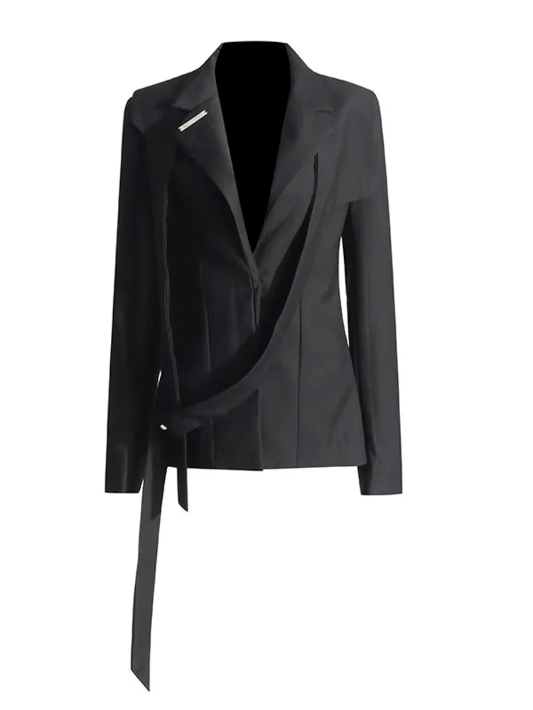 Solid Temperament Blazer For Women Notched Collar Long Sleeve Minimalist Slimming Blazer Female Fashion New Clothes
Solid Temperament Blazer For Women Notched Collar Long Sleeve Minimalist Slimming Blazer Female Fashion New Clothes
