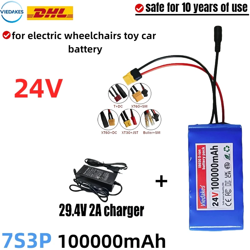 24V 100Ah 7S3P 18650 Battery Pack with BMS Power Solution | for Various Home and Industrial Applications.
24V 100Ah 7S3P 18650 Battery Pack with BMS Power Solution | for Various Home and Industrial Applications.