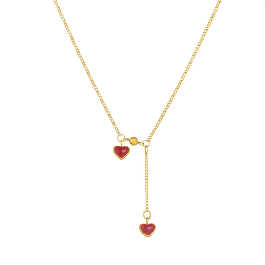 Fashion Small Love Heart Charm Pendant Femme Gold Color Stainless Steel Neck Chain Link Choker Necklaces for Women Jewelry Gift
Fashion Small Love Heart Charm Pendant Femme Gold Color Stainless Steel Neck Chain Link Choker Necklaces for Women Jewelry Gift