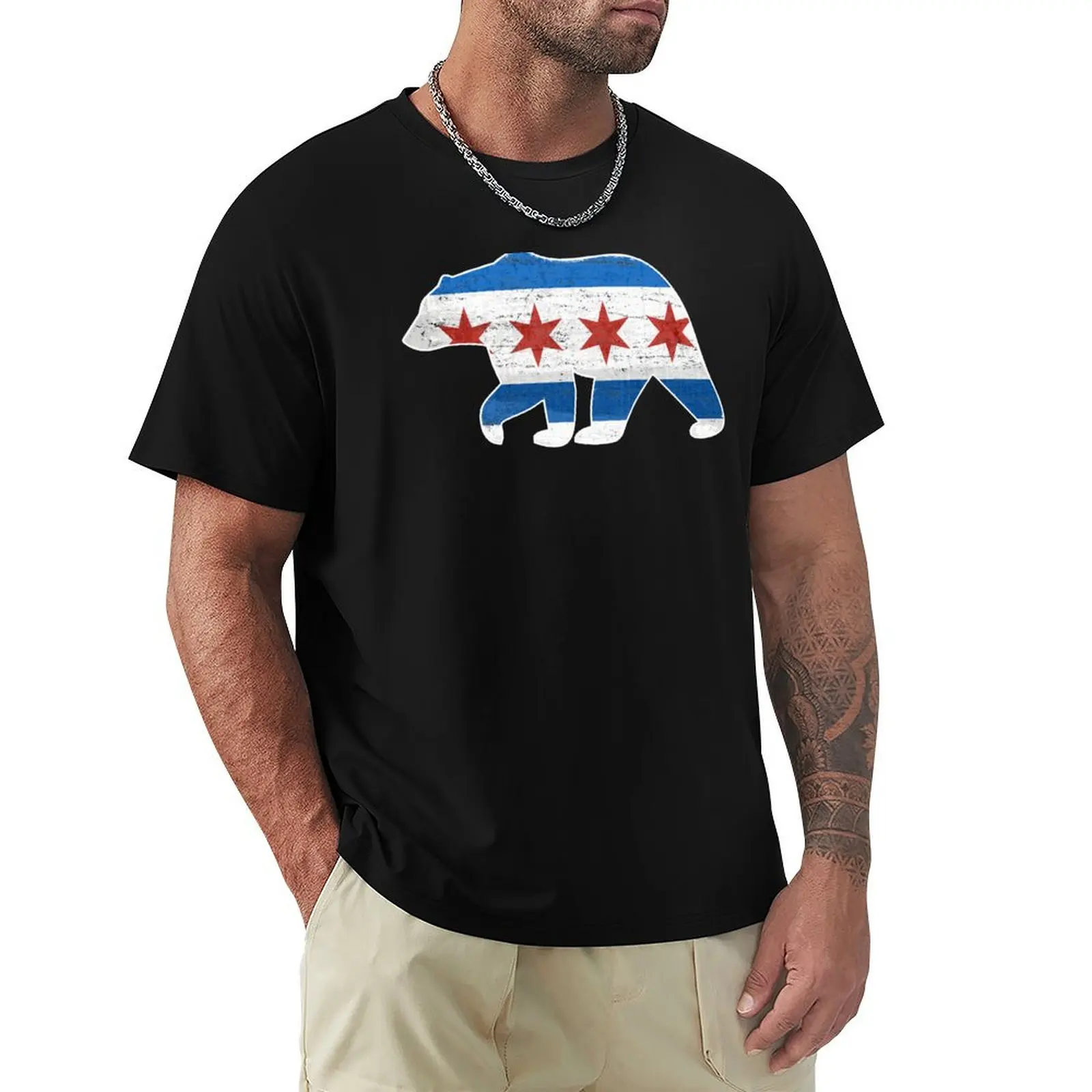 Chicago Flag Walking Bear Style Vintage Grunge State Lover Gift Cute T-Shirt gifts for boyfriend Short sleeve tee men t shirt
Chicago Flag Walking Bear Style Vintage Grunge State Lover Gift Cute T-Shirt gifts for boyfriend Short sleeve tee men t shirt