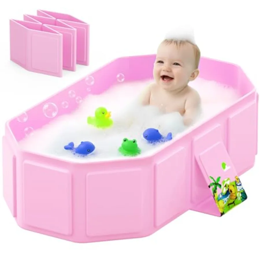 Collapsible Baby Bathtub Toddler Bathtub with Drain Plug Foldable for Storage No Assembly Needed Suitable for Newborns to Toddl
Collapsible Baby Bathtub Toddler Bathtub with Drain Plug Foldable for Storage No Assembly Needed Suitable for Newborns to Toddl