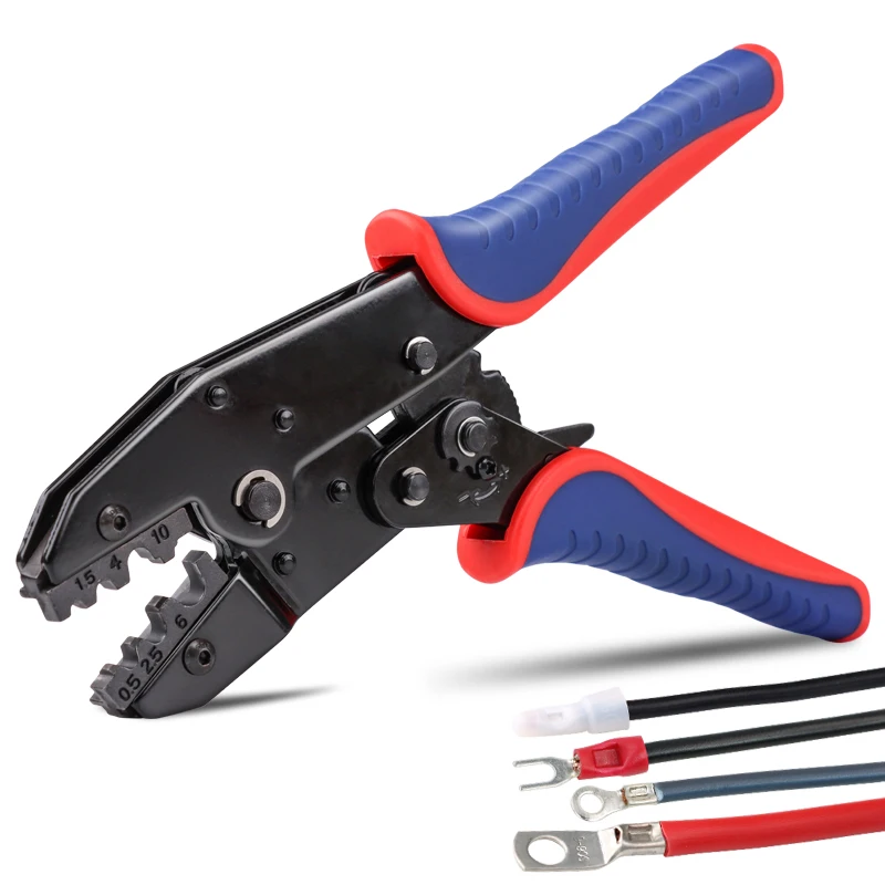 Non-Insulated Terminals Crimping Tools Ratcheting Pliers YF-10N Wire AWG 20-7 (0.5-10mm²) For OT/UT/SC/RV/SV Connectors
Non-Insulated Terminals Crimping Tools Ratcheting Pliers YF-10N Wire AWG 20-7 (0.5-10mm²) For OT/UT/SC/RV/SV Connectors