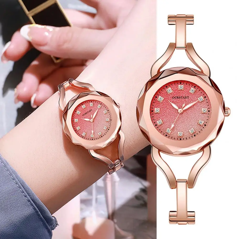 Quartz Movement Watch Elegant Ladies Quartz Watch with Gradient Color Dial Rhinestone Strap High Accuracy for Exquisite
Quartz Movement Watch Elegant Ladies Quartz Watch with Gradient Color Dial Rhinestone Strap High Accuracy for Exquisite