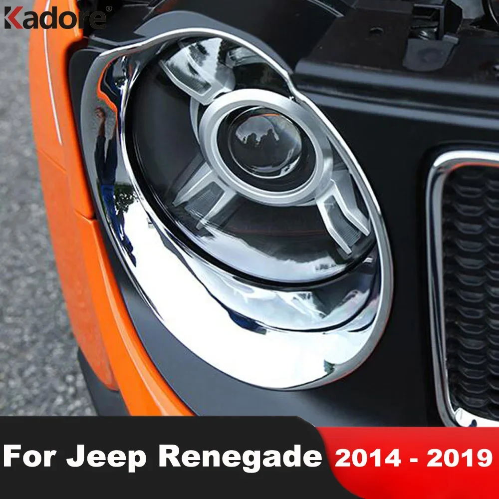 For Jeep Renegade 2014 2015 2016 2017 2018 2019 Chrome Car Front Head Light Lamp Cover Trim Headlights Bezel Trims Accessories
For Jeep Renegade 2014 2015 2016 2017 2018 2019 Chrome Car Front Head Light Lamp Cover Trim Headlights Bezel Trims Accessories