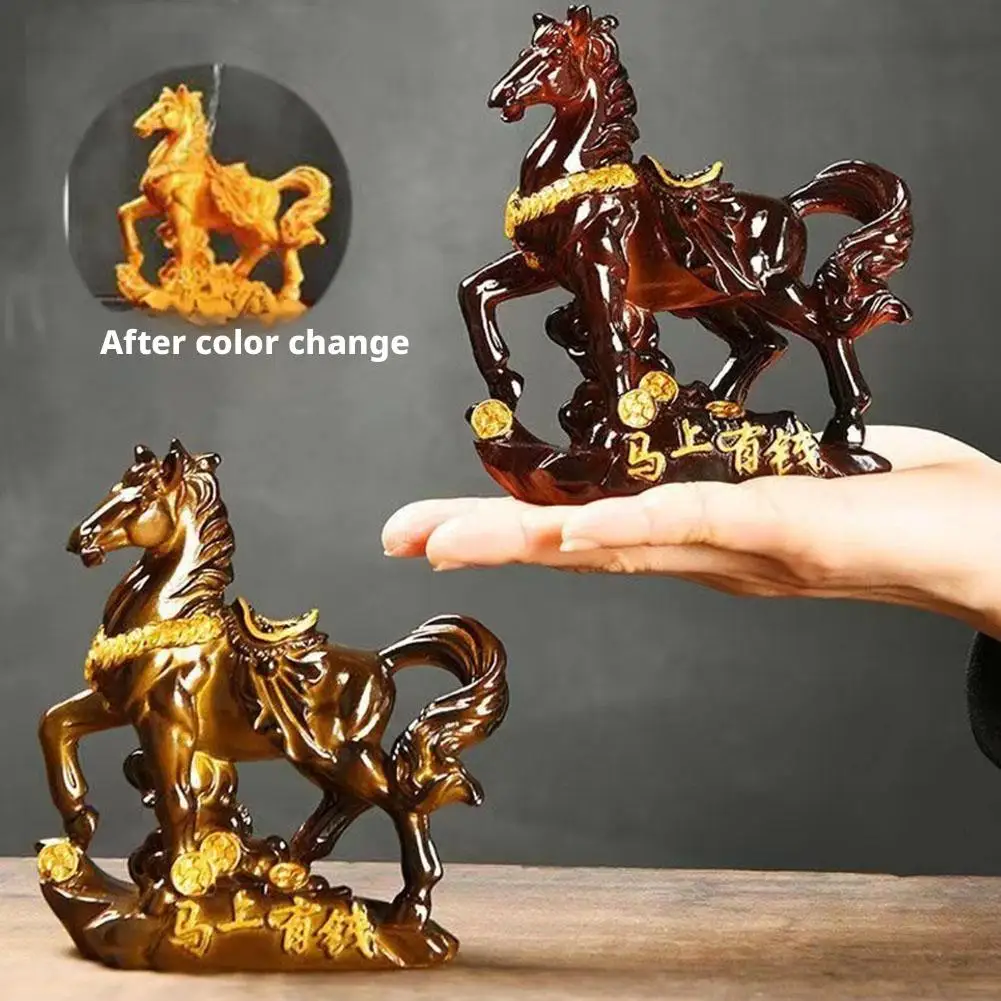 Color Changing Horse Figurine Warm Water Activated Fortune Office Wealth Home Gold Craft to Ornament Light Decor Green Resi T2X1
Color Changing Horse Figurine Warm Water Activated Fortune Office Wealth Home Gold Craft to Ornament Light Decor Green Resi T2X1