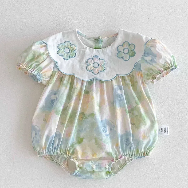 2025 New Summer Newborn Baby Romper Short Sleeved Cotton Printed Splicing Korean Style Climbing Suit 0-24M Children Clothes
2025 New Summer Newborn Baby Romper Short Sleeved Cotton Printed Splicing Korean Style Climbing Suit 0-24M Children Clothes