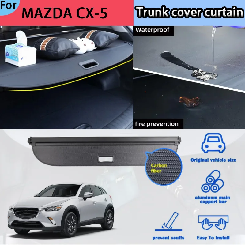 Suitable for Mazda CX-5 Trunk Curtain Rear Trunk Storage Partition Bezel Interior Modification Accessories
Suitable for Mazda CX-5 Trunk Curtain Rear Trunk Storage Partition Bezel Interior Modification Accessories