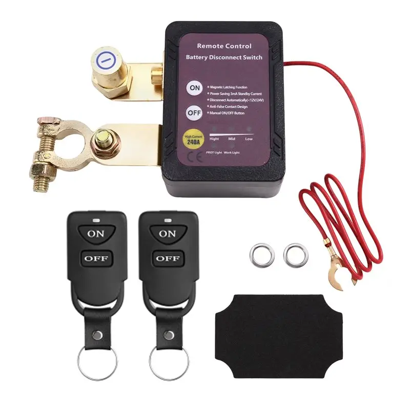 Power-Off Switch,Automatic For Car Battery 24V/12V 240A Remote Control Battery Disconnect Switch
Power-Off Switch,Automatic For Car Battery 24V/12V 240A Remote Control Battery Disconnect Switch