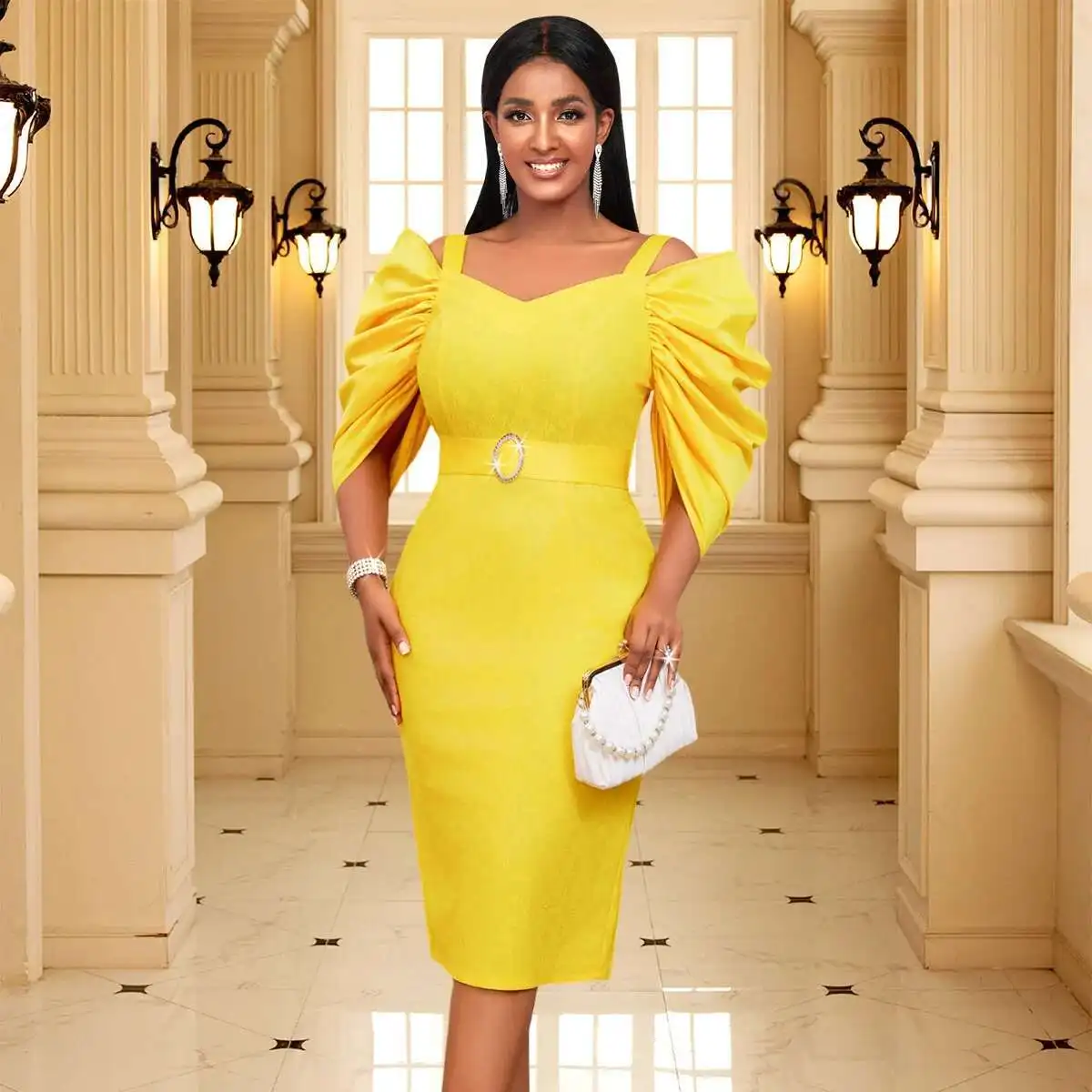 Personalized V-neck AM040501 pleated sleeve backless dress, party banquet lace high waisted dress, dress y2k
Personalized V-neck AM040501 pleated sleeve backless dress, party banquet lace high waisted dress, dress y2k