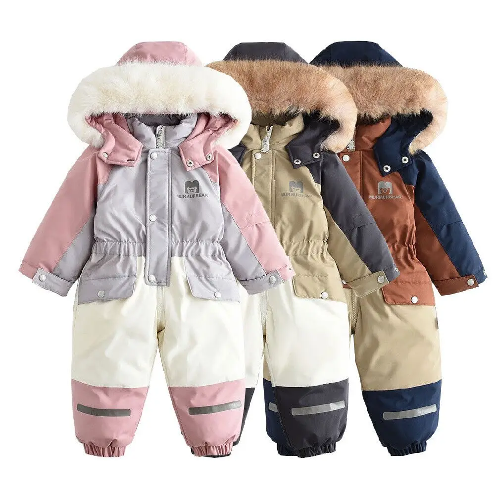 Children Winter Ski Suit Coat Thicken Baby Jumpsuit Warm Girl Boy Jacket Waterproof Hooded Kids Baby Clothes 1-5Years
Children Winter Ski Suit Coat Thicken Baby Jumpsuit Warm Girl Boy Jacket Waterproof Hooded Kids Baby Clothes 1-5Years