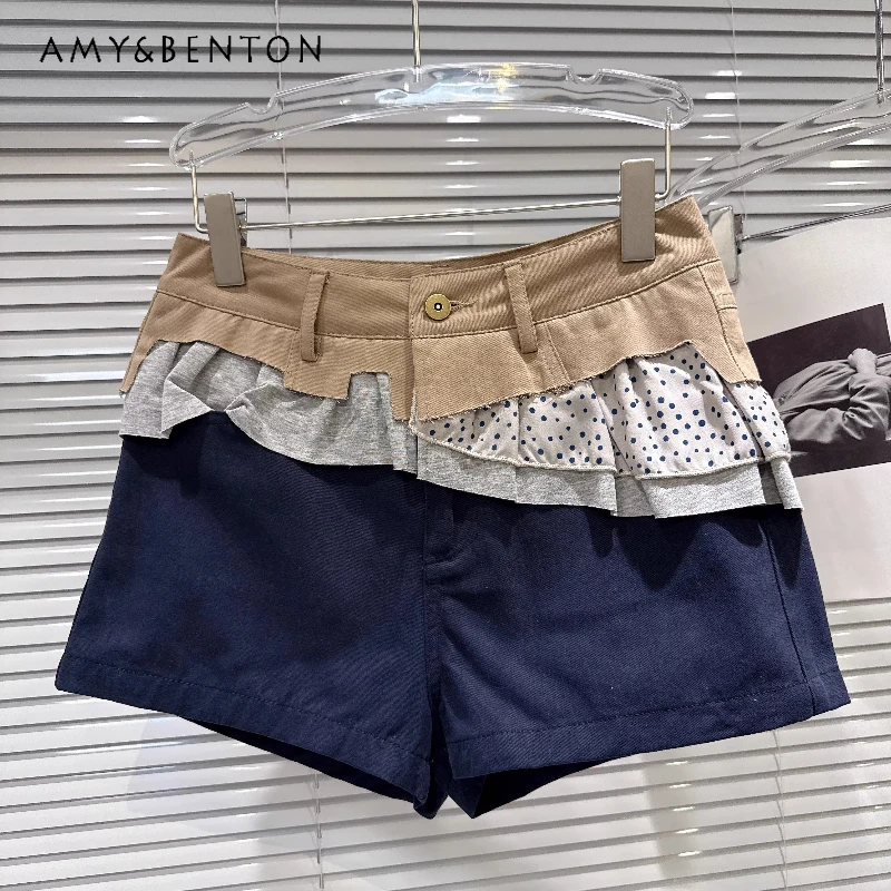 Street Hot Girl Polka Dot Splicing Contrasting Color Design Women's Hot Pants 2026 Summer New Sweet Cool Versatile Shorts Ladies
Street Hot Girl Polka Dot Splicing Contrasting Color Design Women's Hot Pants 2026 Summer New Sweet Cool Versatile Shorts Ladies