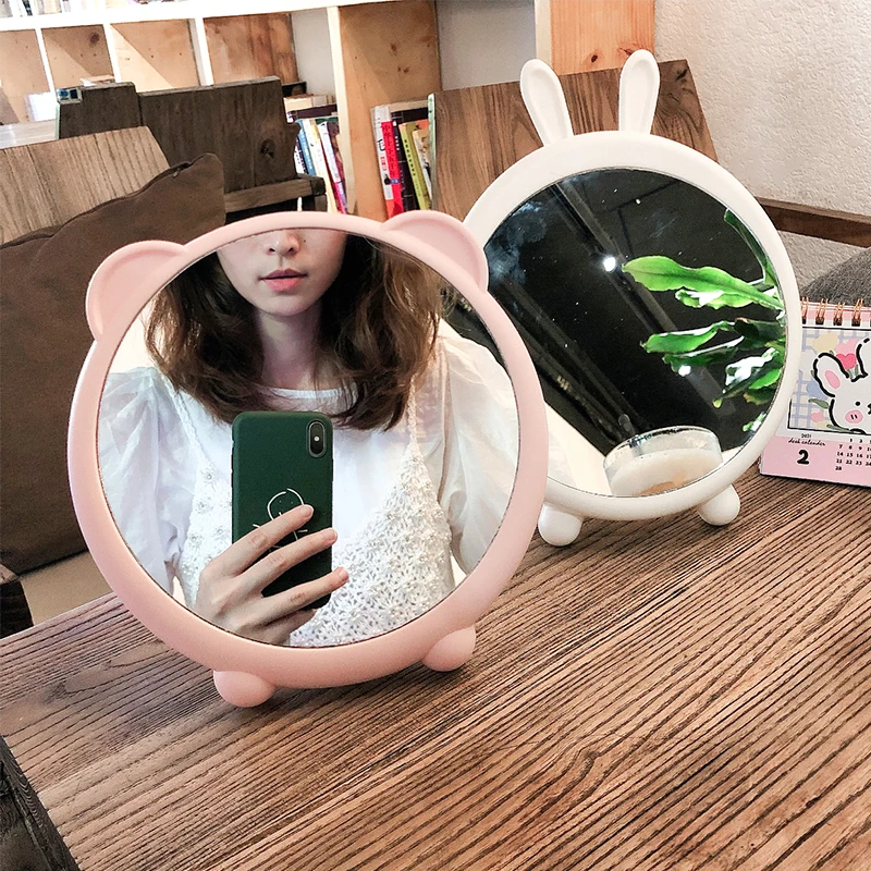 Kawaii Korean Style Mirror Small Pink Girls Makeup Pocket Cute Desk Dressing Mirror Aesthetic Quality Espejo Room Decorarion
Kawaii Korean Style Mirror Small Pink Girls Makeup Pocket Cute Desk Dressing Mirror Aesthetic Quality Espejo Room Decorarion