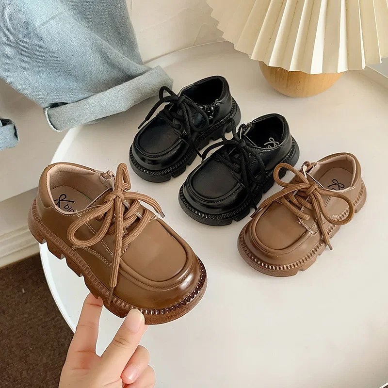 Elegant Fashion Children Shoes Thick Soled Kids Casual Leather Shoes Child Party Dresses Shoes Outdoor Anti Slip Casual Sneakers
Elegant Fashion Children Shoes Thick Soled Kids Casual Leather Shoes Child Party Dresses Shoes Outdoor Anti Slip Casual Sneakers