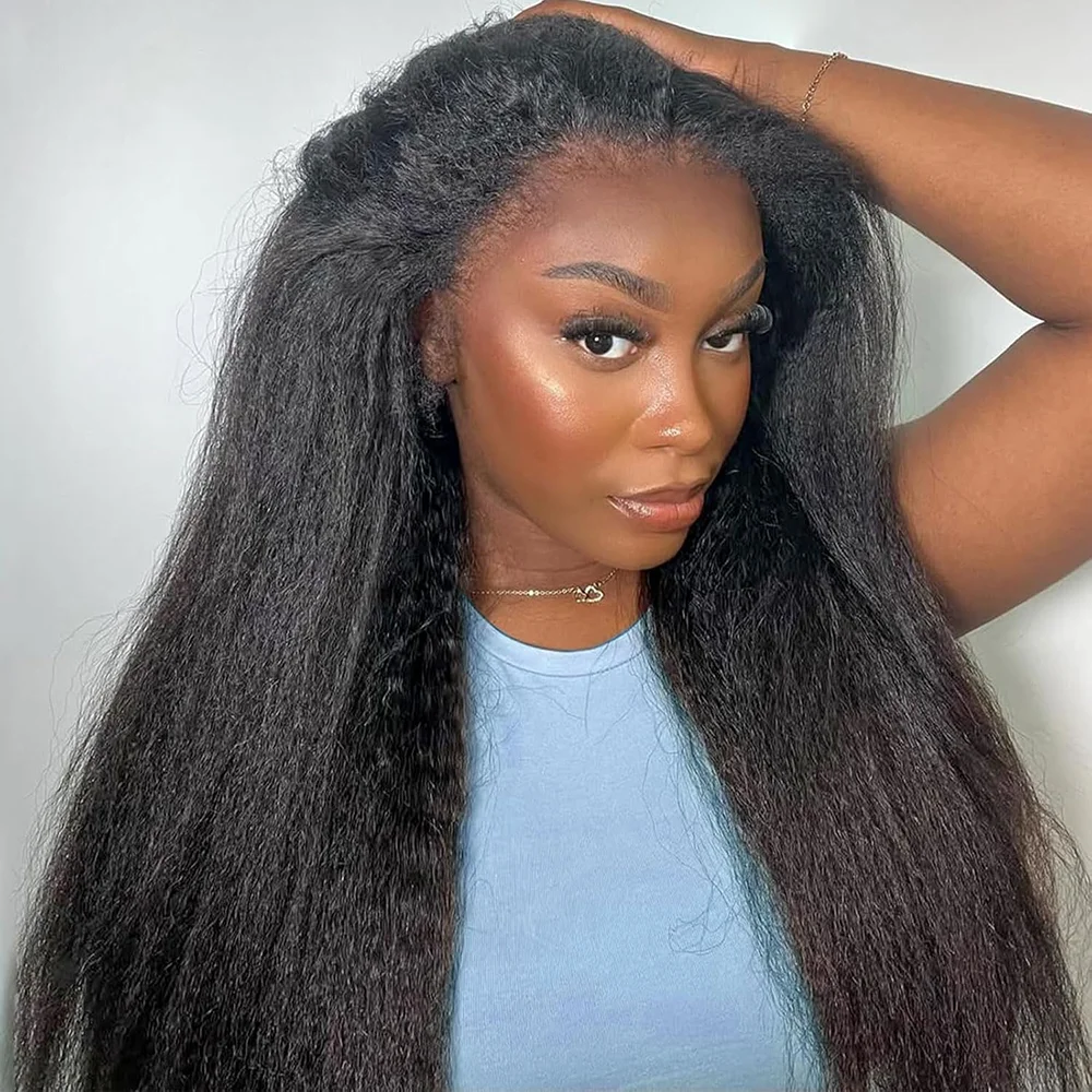 Kinky Straight Half Wig Human Hair 3-in-1 Drawstring Yaki Straight Glueless Wig Brazilian Remy Hair Ready-to-Wear on Sale
Kinky Straight Half Wig Human Hair 3-in-1 Drawstring Yaki Straight Glueless Wig Brazilian Remy Hair Ready-to-Wear on Sale