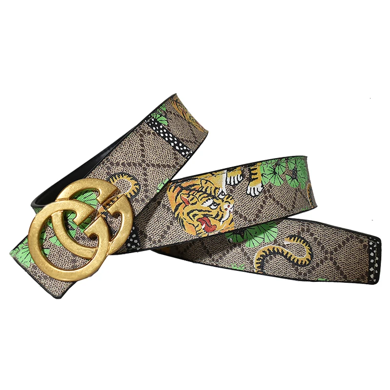 Fashion suit pants jeans Men's Leather Wide Belt Printed Green Tiger Pattern Bee Gold Silver Dragon Snake Buckle
Fashion suit pants jeans Men's Leather Wide Belt Printed Green Tiger Pattern Bee Gold Silver Dragon Snake Buckle