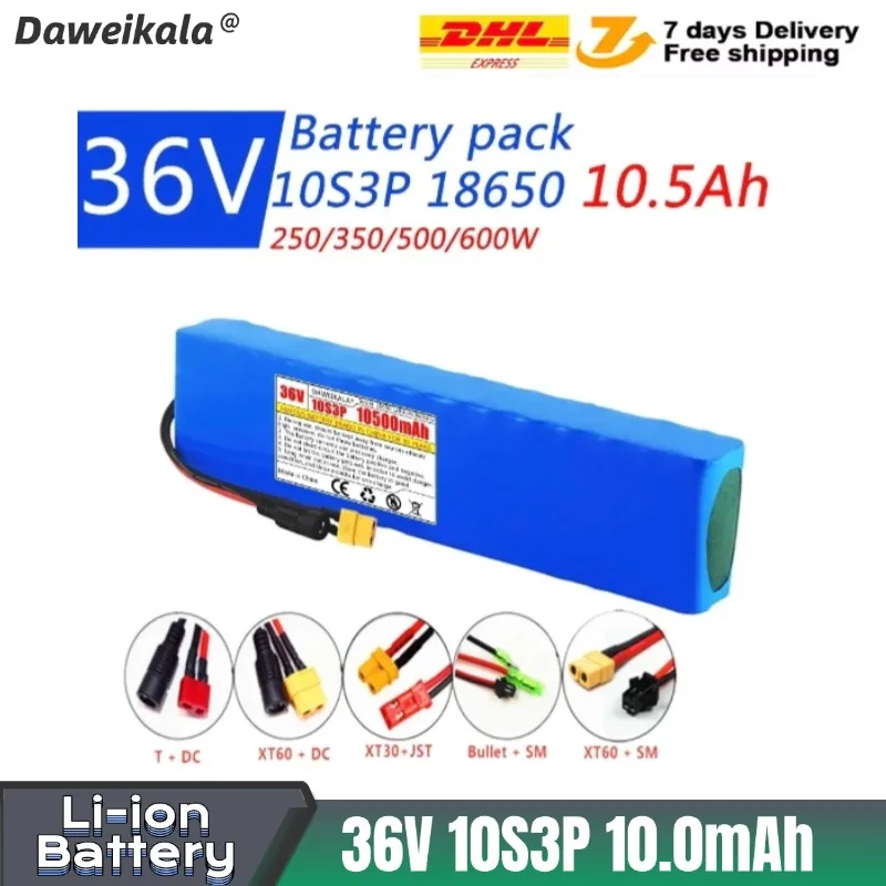 Daweikala 36V Battery Ebike Battery Pack 18650 Li-ion Batteries 10S3P 350W 500W For High Power Electric Scooter Motorcycle Scoot
Daweikala 36V Battery Ebike Battery Pack 18650 Li-ion Batteries 10S3P 350W 500W For High Power Electric Scooter Motorcycle Scoot