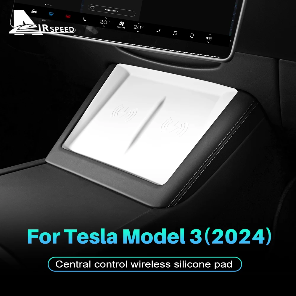 For Tesla Model 3 Highland 2024 Model Y Juniper 2025 2026 2027-UP Silicone Wireless Charging Pad Non-Slip Dust-Proof Accessories
For Tesla Model 3 Highland 2024 Model Y Juniper 2025 2026 2027-UP Silicone Wireless Charging Pad Non-Slip Dust-Proof Accessories