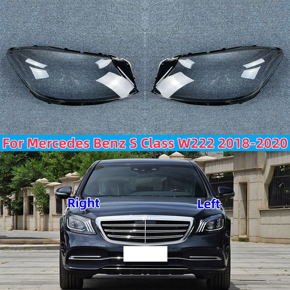 For Mercedes Benz W222 S Class Headlamps Cover Headlight Lens Shell S320 S400 S500 S600 2018 2019 2020
For Mercedes Benz W222 S Class Headlamps Cover Headlight Lens Shell S320 S400 S500 S600 2018 2019 2020