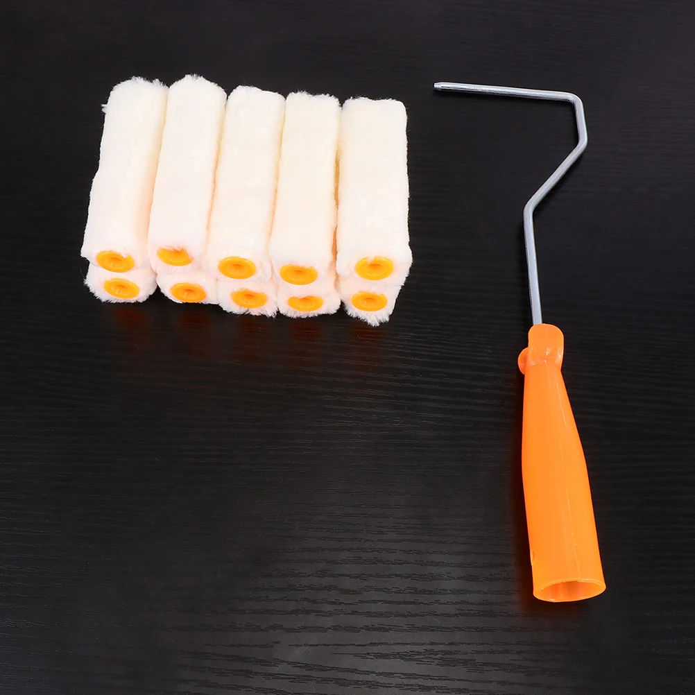 4 Inch Paint Roller Brush Household Wall Decorative Paint Roller Brush 37cm with 10 Pcs Replacement Roller Covers for Hom
4 Inch Paint Roller Brush Household Wall Decorative Paint Roller Brush 37cm with 10 Pcs Replacement Roller Covers for Hom