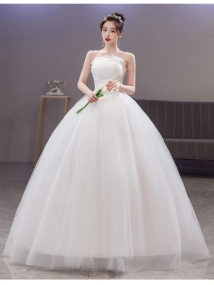 Simple Lightweight Bridal Gown Large Size Travel oot Strapl Wedding Dr plus Size Bride Main Dr Skirt Polyester Fabric
Simple Lightweight Bridal Gown Large Size Travel oot Strapl Wedding Dr plus Size Bride Main Dr Skirt Polyester Fabric