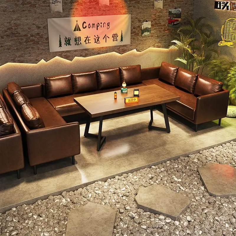 !@Modern European Genuine Leather Metal Frame Bar Card Seat Sofa Industrial Pub Table Chair Set Garden Barbecue Shop Cafe Wester
!@Modern European Genuine Leather Metal Frame Bar Card Seat Sofa Industrial Pub Table Chair Set Garden Barbecue Shop Cafe Wester