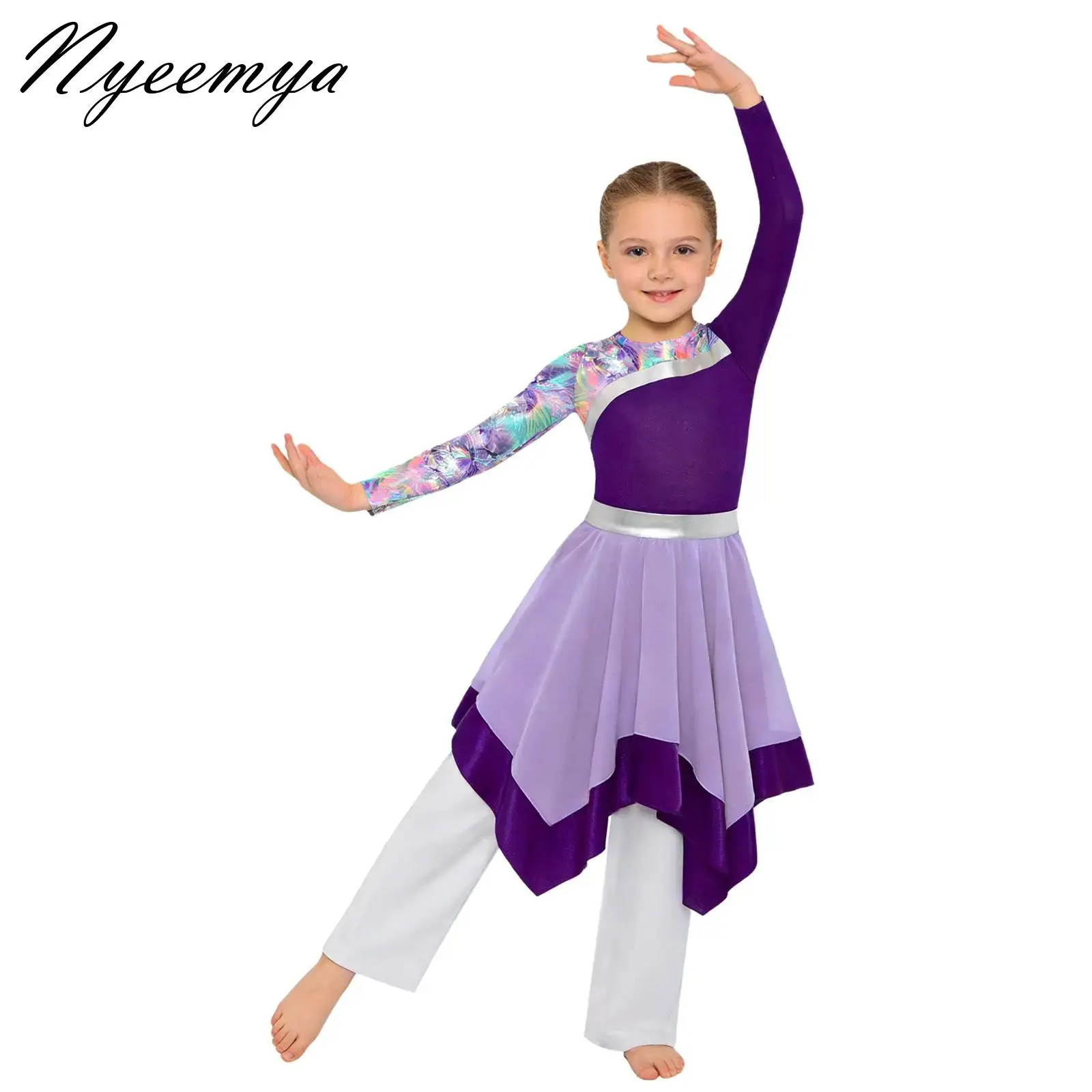 Teens Girls Liturgical Praise Dance Outfit Worship Choir Dancewear Ballet Lyrical Dancewear Church Celebration Ceremony Costume
Teens Girls Liturgical Praise Dance Outfit Worship Choir Dancewear Ballet Lyrical Dancewear Church Celebration Ceremony Costume