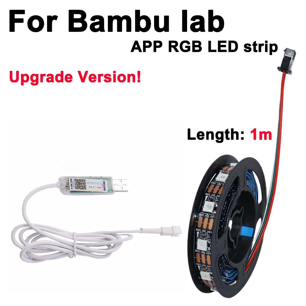 Новейшее обновление для регулируемой светодиодной RGB-подсветки Bambu Lab: комплект освещения Bambu Lab Light Kit 001 с Bluetooth-управлением, аксессуар для 3D-принтеров DIY
Новейшее обновление для регулируемой светодиодной RGB-подсветки Bambu Lab: комплект освещения Bambu Lab Light Kit 001 с Bluetooth-управлением, аксессуар для 3D-принтеров DIY